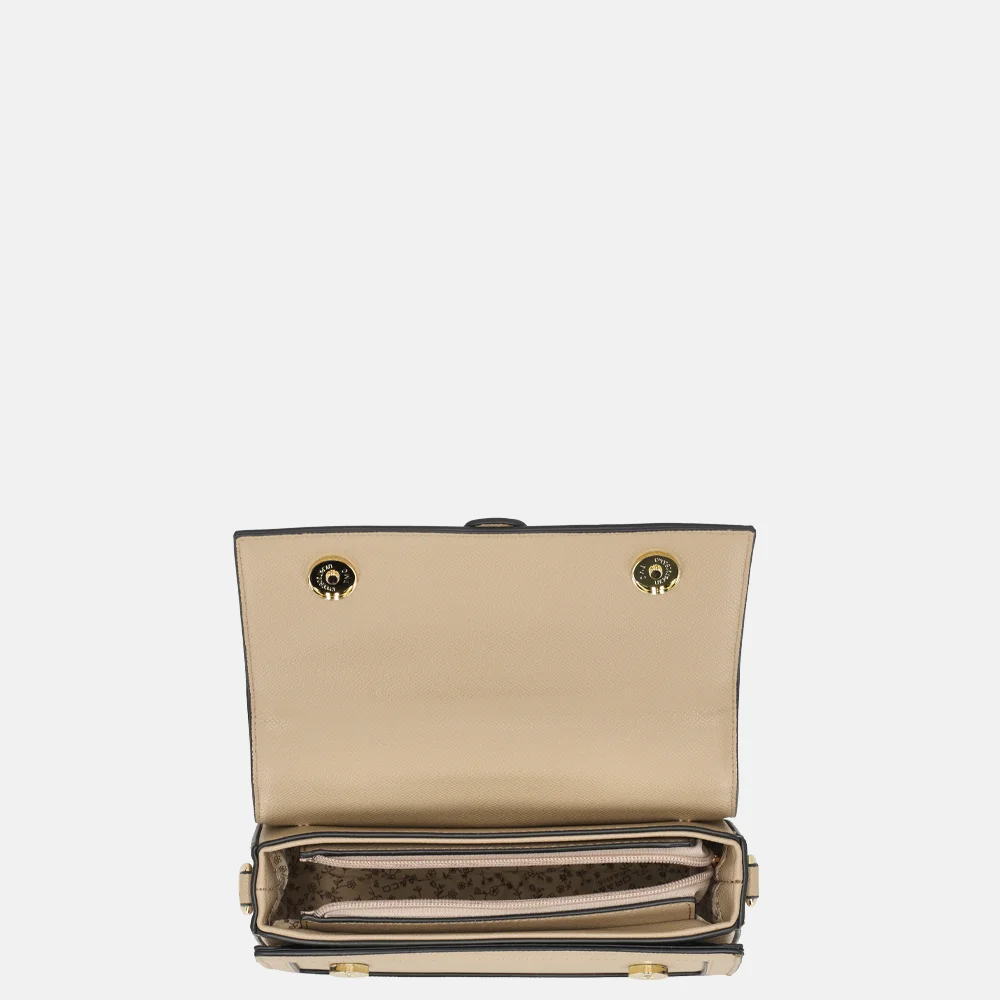 Flora & Co crossbody tas beige bij Duifhuizen