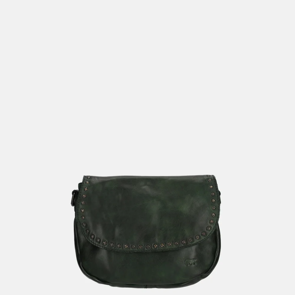 Bear Design crossbody tas studs green bij Duifhuizen