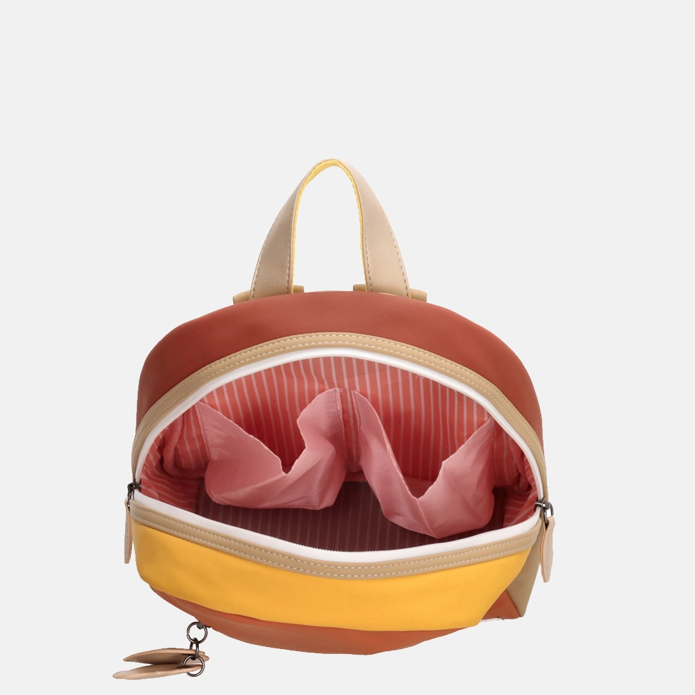 Zebra Trends Colourblock kinderrugzak  brique bij Duifhuizen