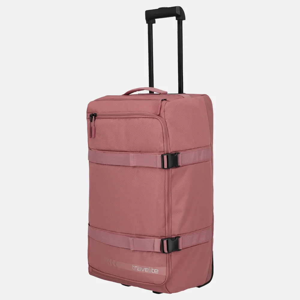 Travelite Kick Off Wheeled Duffle L reistas rose bij Duifhuizen