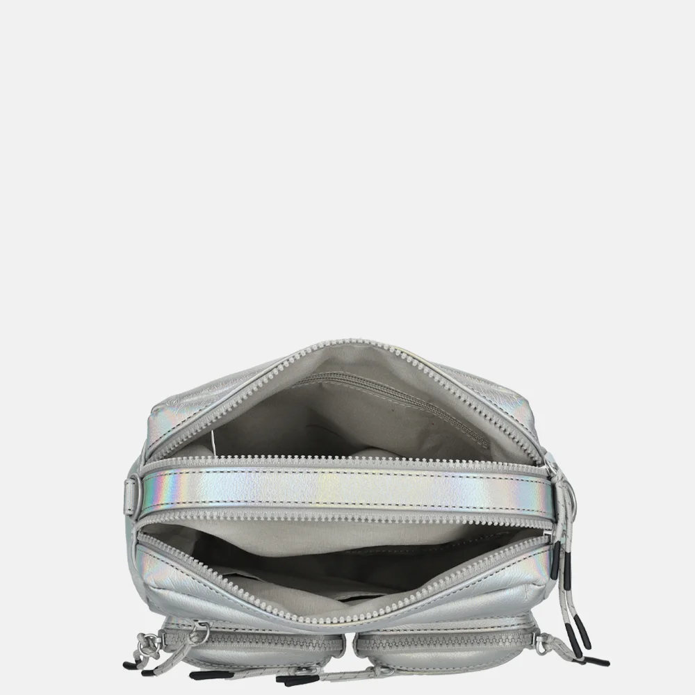 Enrico Benetti Celine crossbody tas metallic silver bij Duifhuizen