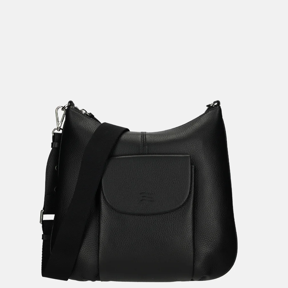 Crinkles crossbody tas black