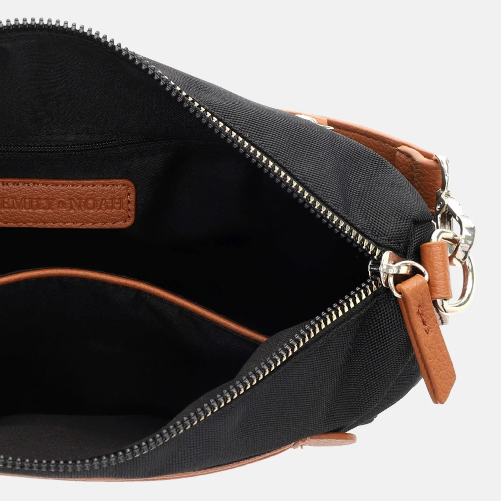 Emily & Noah Jarina crossbody tas zwart bij Duifhuizen