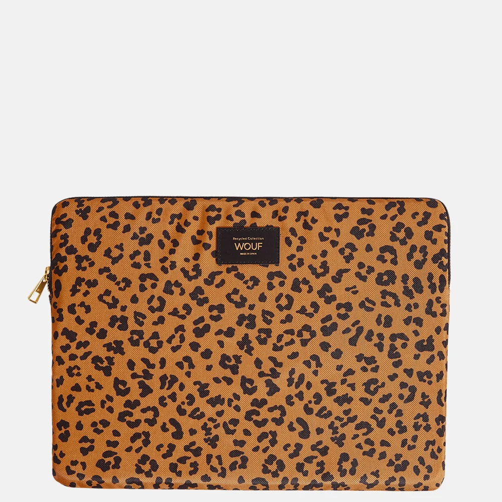 Wouf Agar laptophoes 13/14 inch leopard