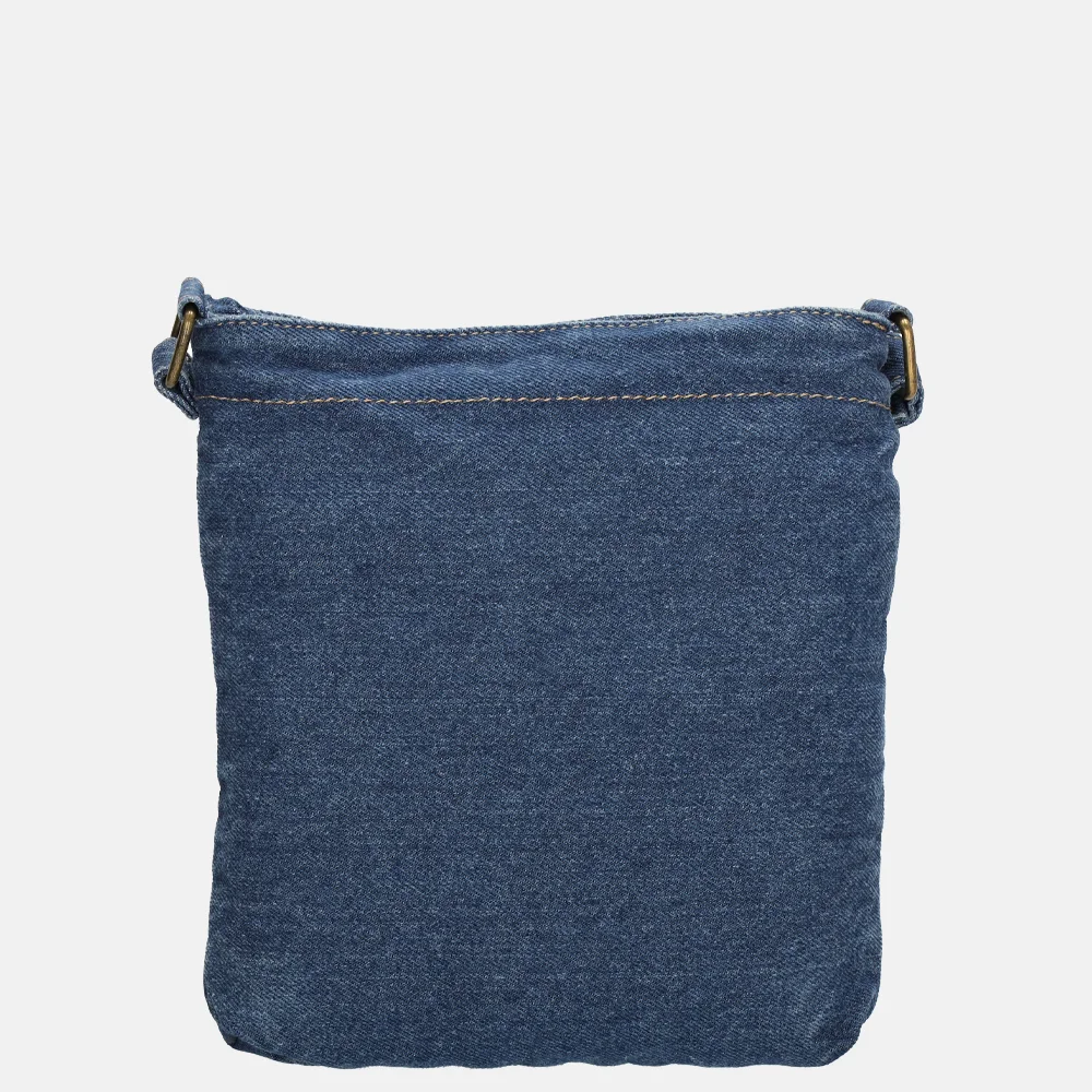 Beagles crossbody tas jeansblauw bij Duifhuizen