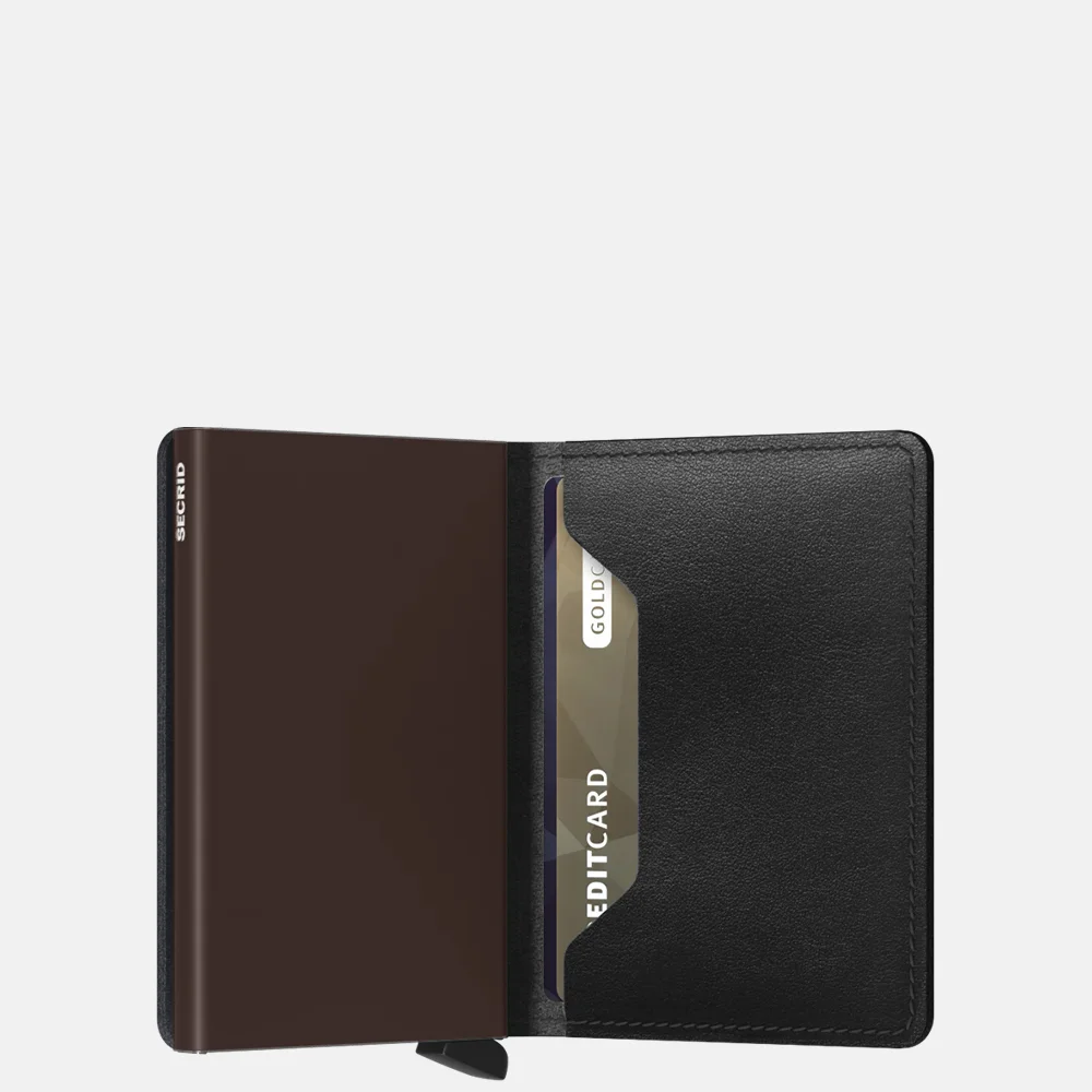 Secrid Slimwallet pasjeshouder original black-brown bij Duifhuizen