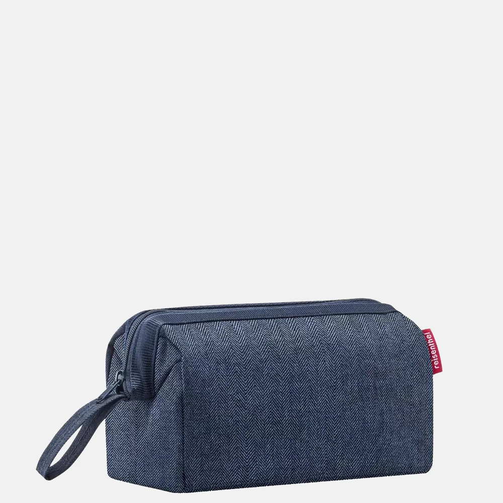 Reisenthel toilettas herringbone dark blue bij Duifhuizen