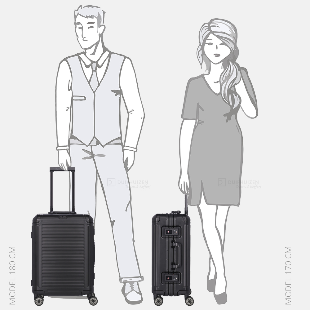 Travelite Next handbagage koffer 55 cm black bij Duifhuizen