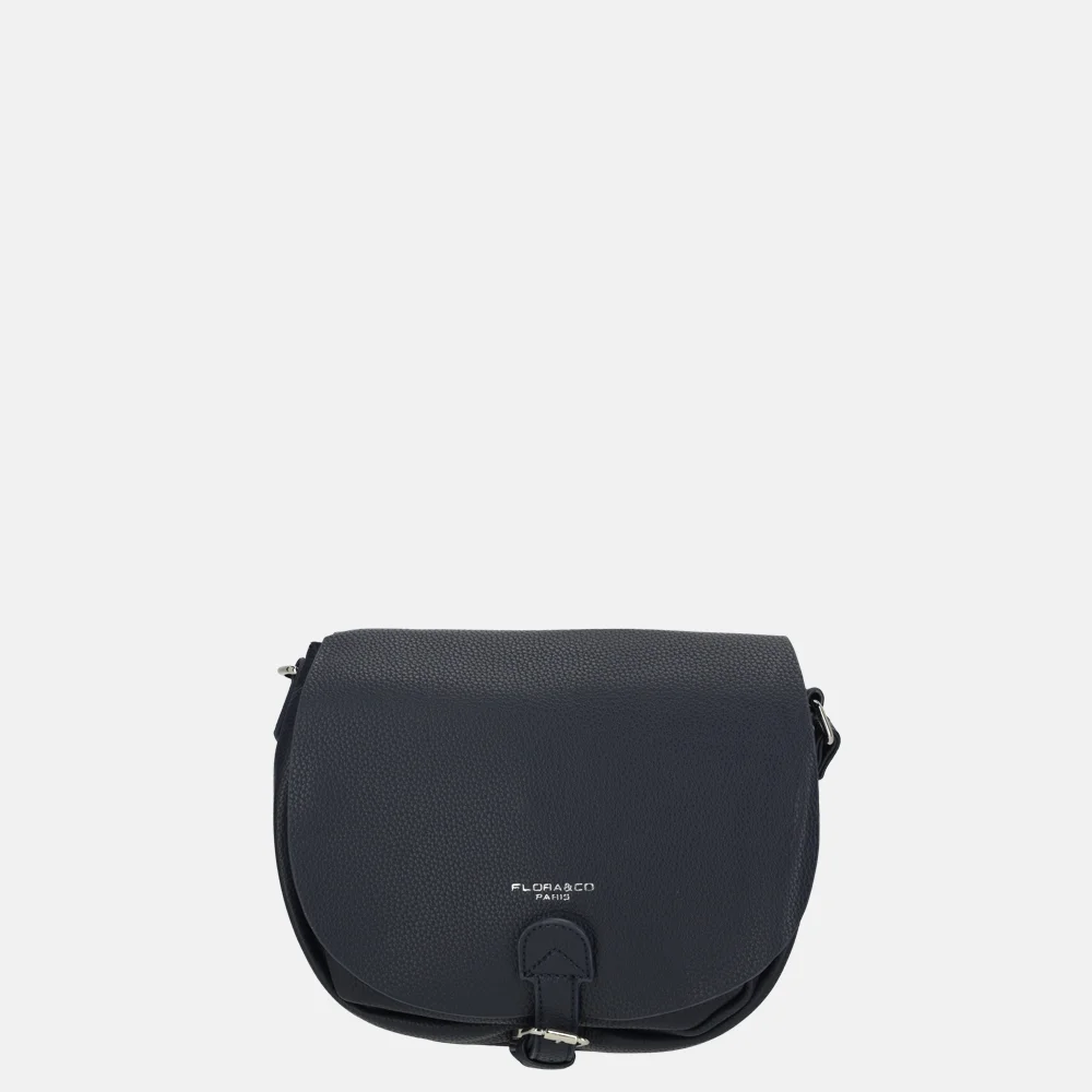 Flora & Co crossbody tas navy bij Duifhuizen