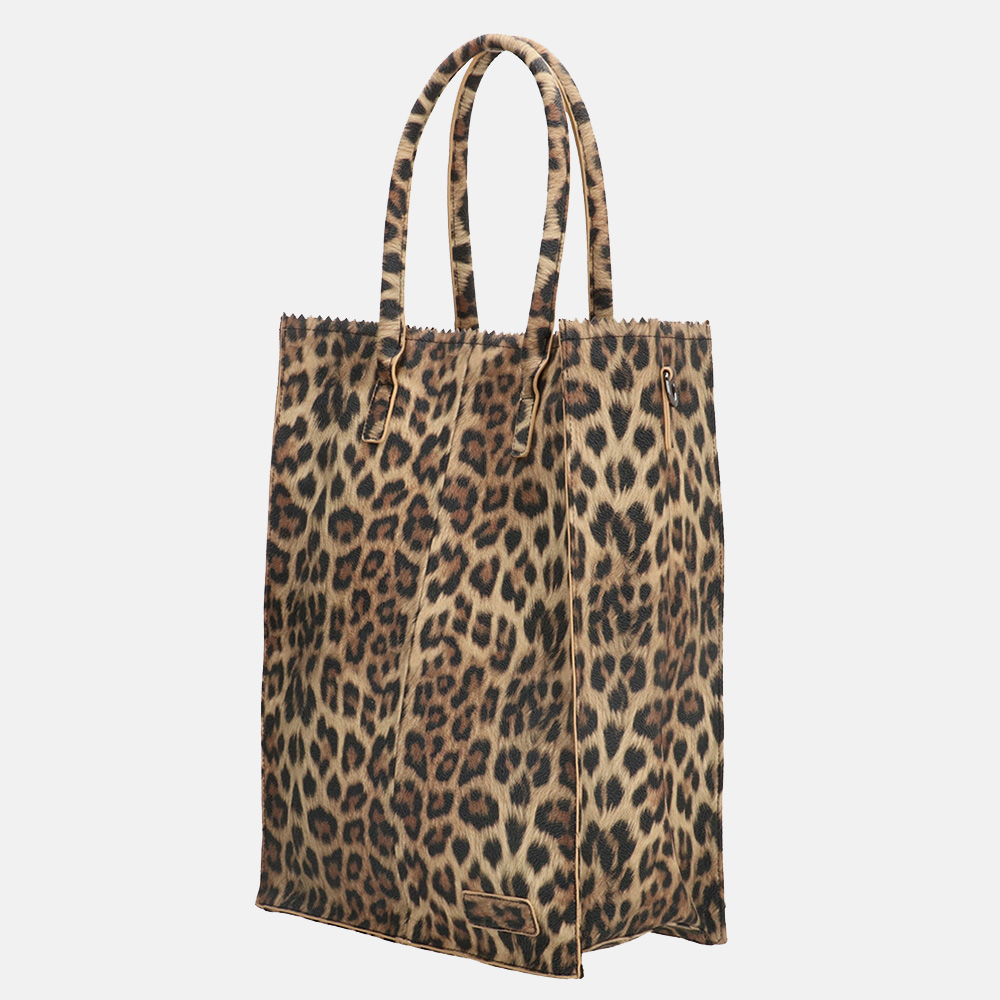 Zebra Trends Rosa shopper 15.6 inch XL luipaard bij Duifhuizen