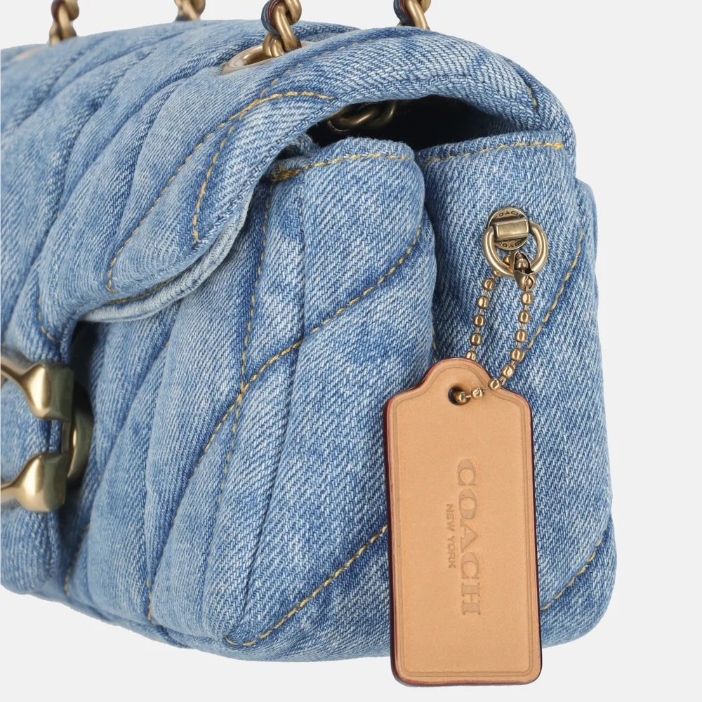 Coach Tabby Quilted schoudertas 20' indigo bij Duifhuizen