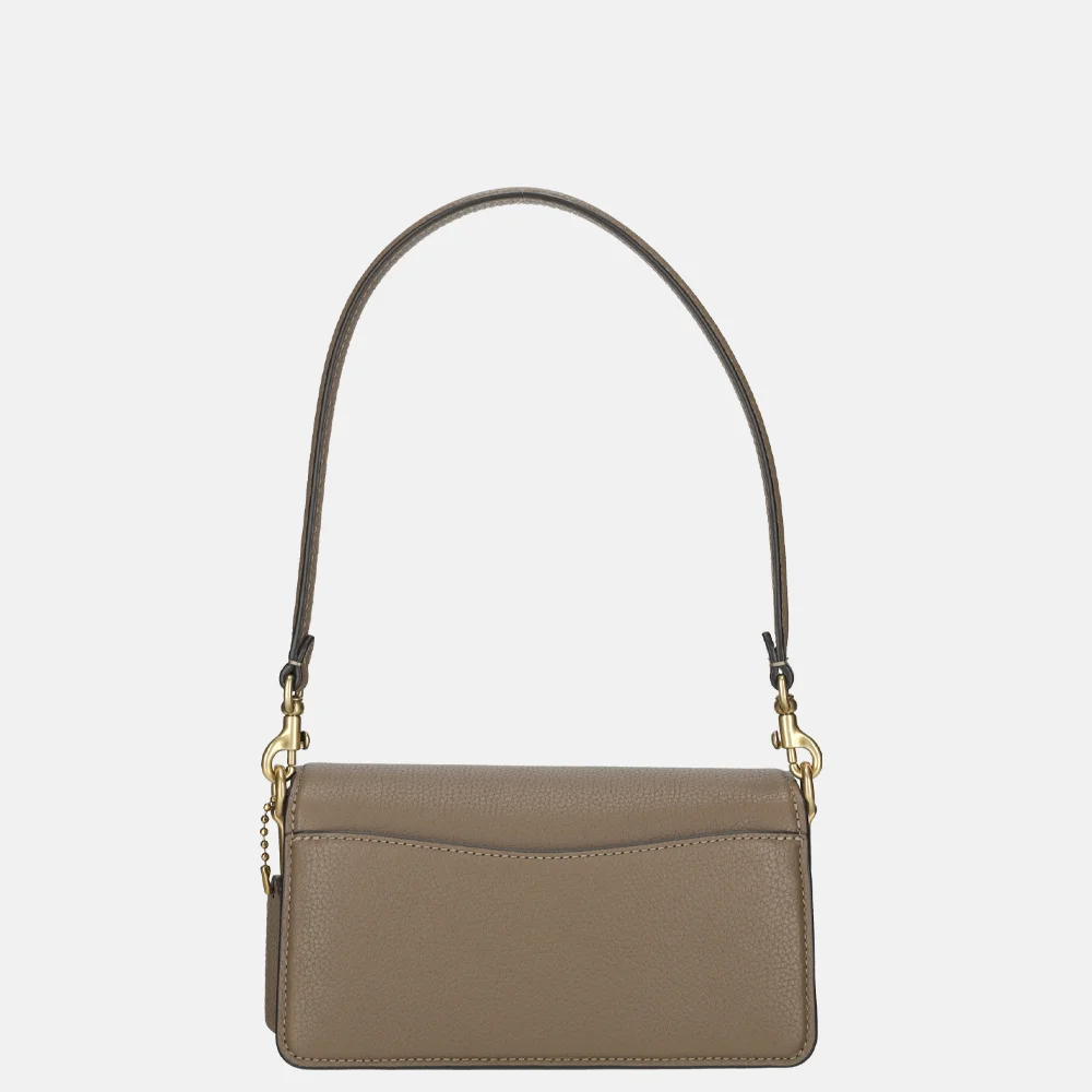 Coach Tabby schoudertas 20' langere band dark stone bij Duifhuizen