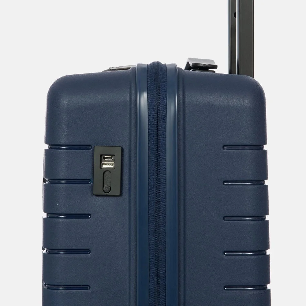 Bric's Ulisse handbagage koffer 55 cm ocean blue bij Duifhuizen