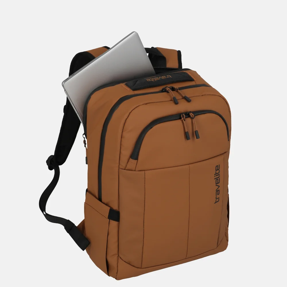 Travelite Briize rugzak M curry bij Duifhuizen