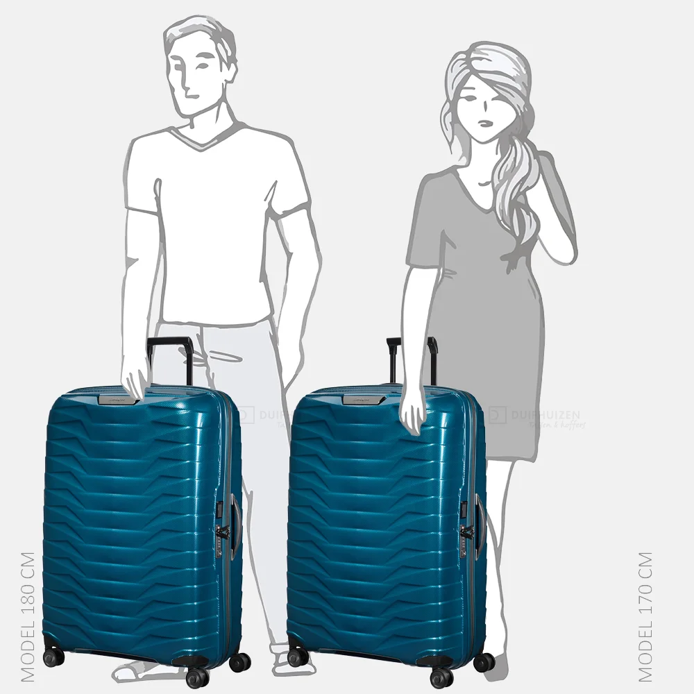 Samsonite Proxis Spinner reiskoffer 81 cm petrol blue bij Duifhuizen