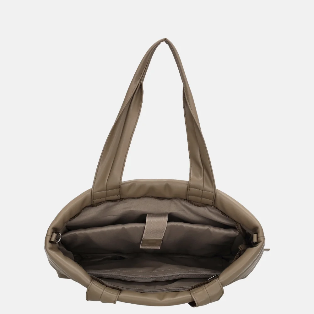 Zebra Trends Evie shopper taupe bij Duifhuizen