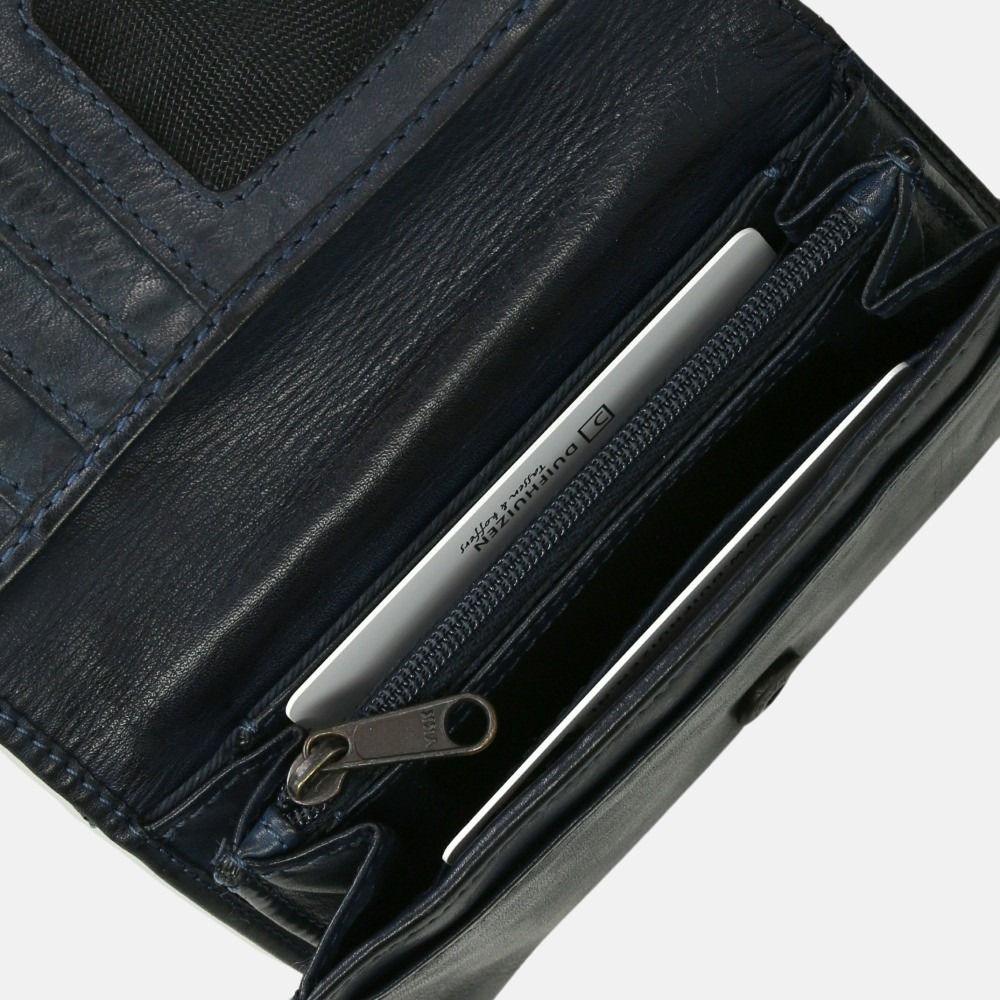 Bear Design Flappie portemonnee blue bij Duifhuizen
