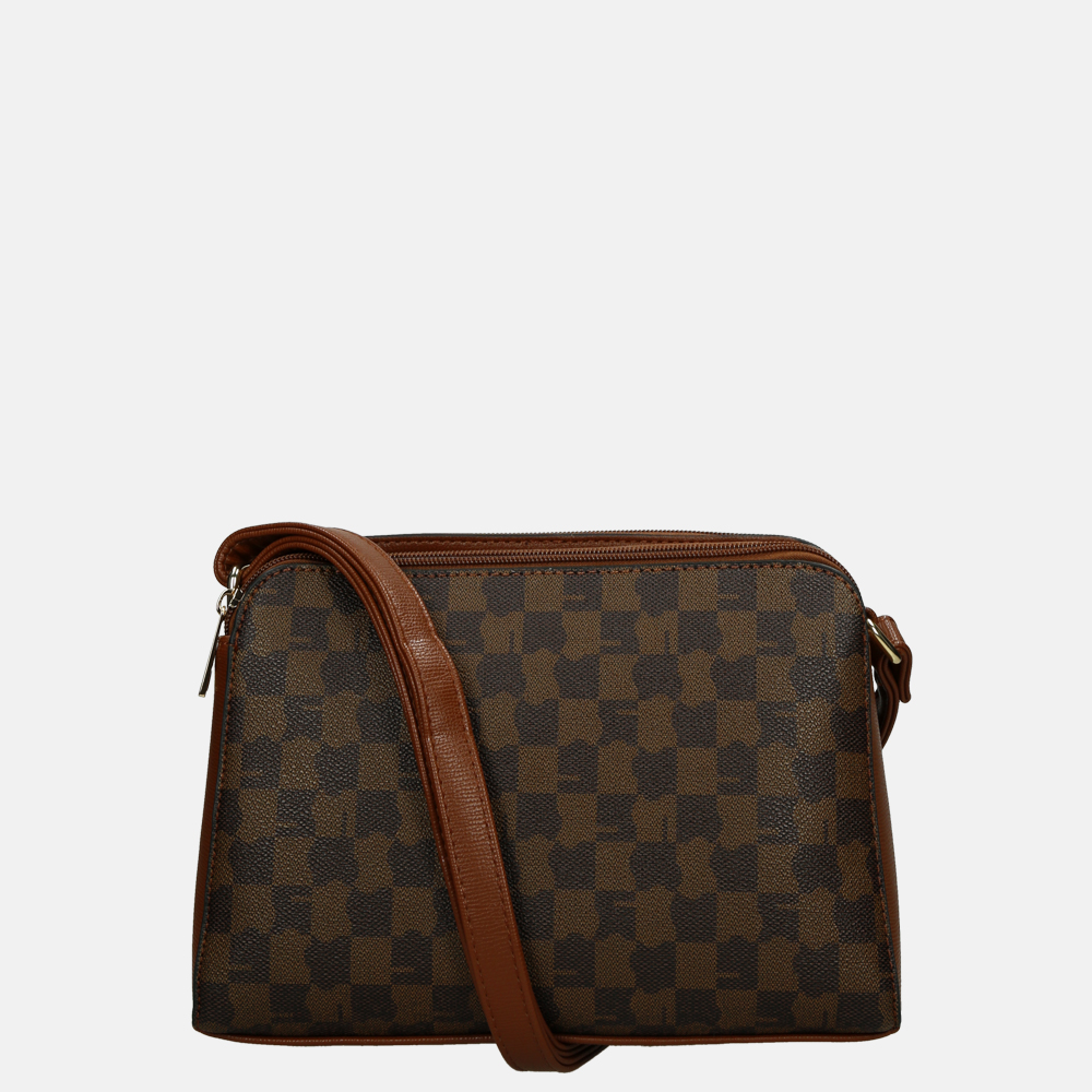 Firenze crossbody tas brown bij Duifhuizen