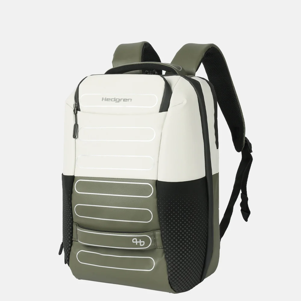 Hedgren Comby laptoprugzak 15.6 inch vaporous grey/olive bij Duifhuizen