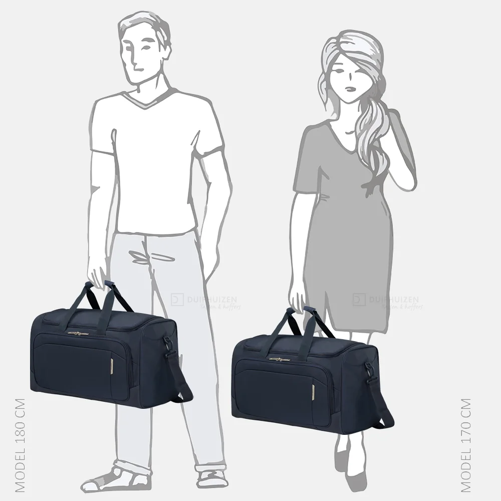Samsonite Respark Duffle weekendtas Twonighter 55 cm midnight blue bij Duifhuizen