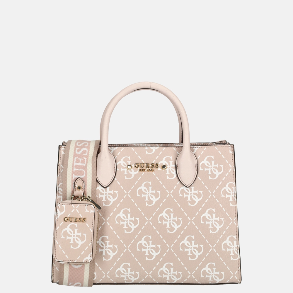 Guess REA High Society satchel handtas rosewood logo
