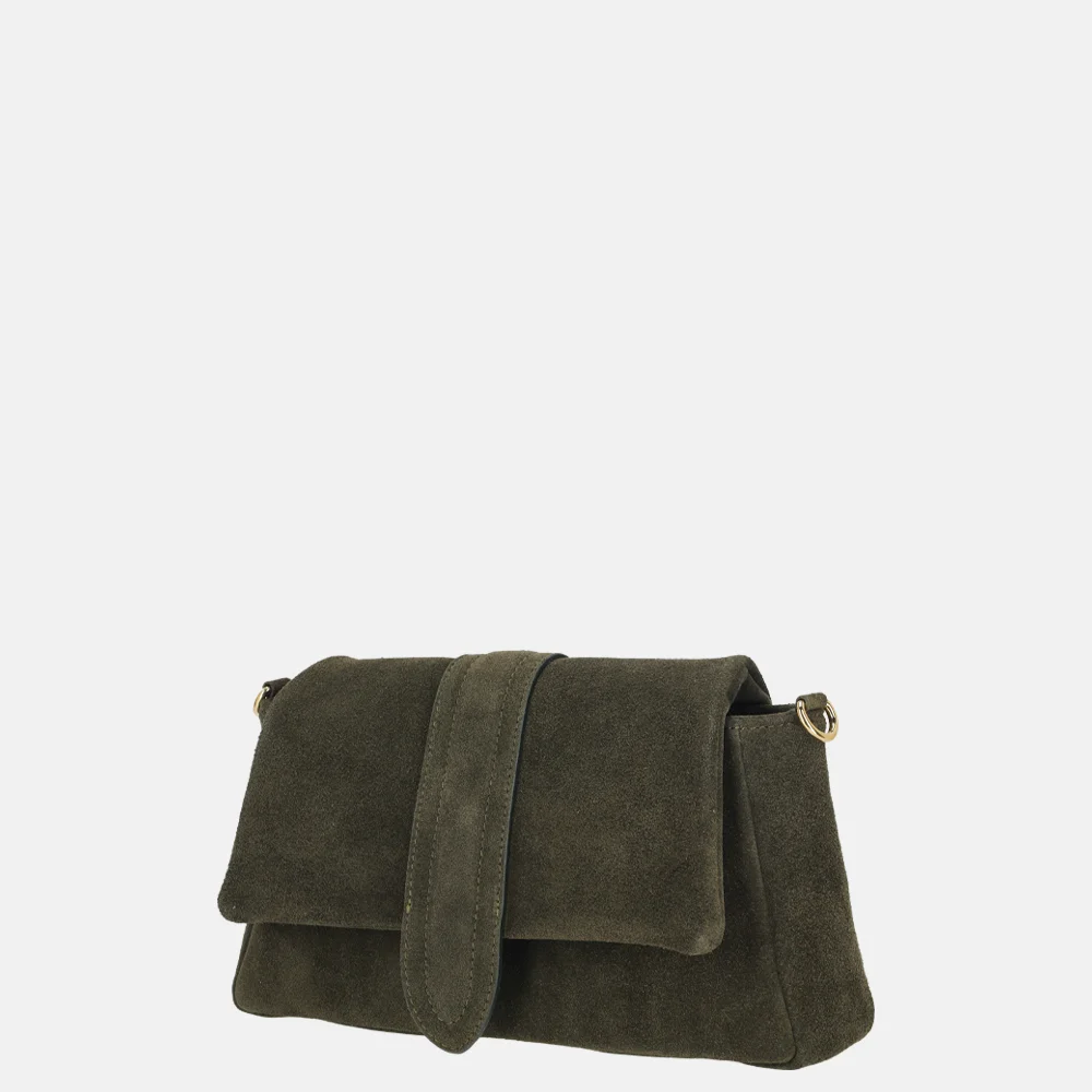 Charm London overslag schoudertas olijfgroen bij Duifhuizen