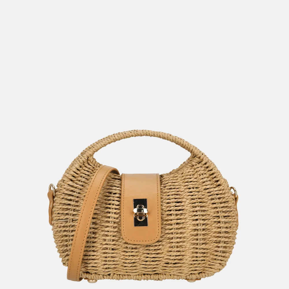 Firenze handtas riet khaki