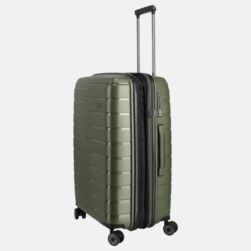 Travelite Air Base reiskoffer 67 cm olive bij Duifhuizen