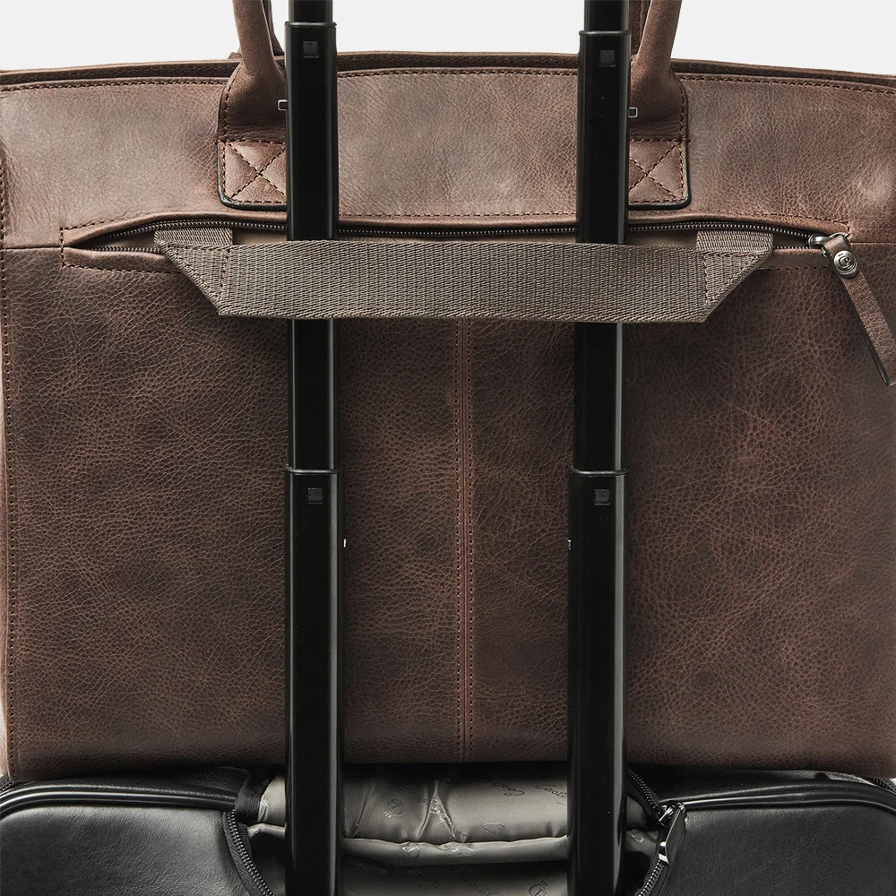 Castelijn en Beerens Carisma laptoptas 15 inch mocca bij Duifhuizen