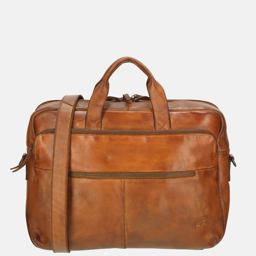 Bear Design Jamie shopper/laptoptas 15.6 inch cognac