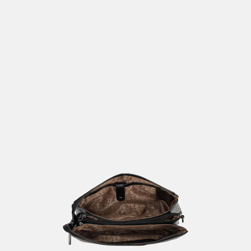 Claudio Ferrici crossbody tas black bij Duifhuizen