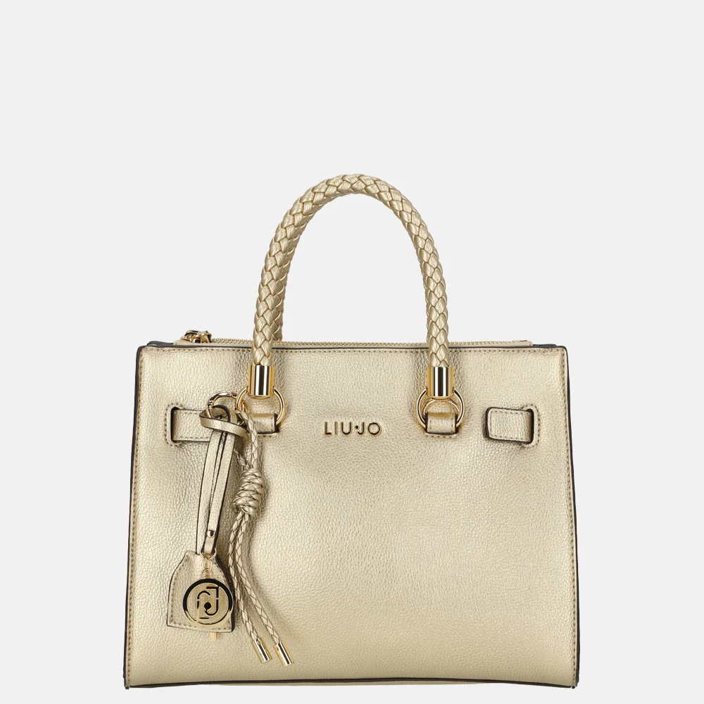 Liu Jo Manhattan Boston satchel handtas S light gold bij Duifhuizen