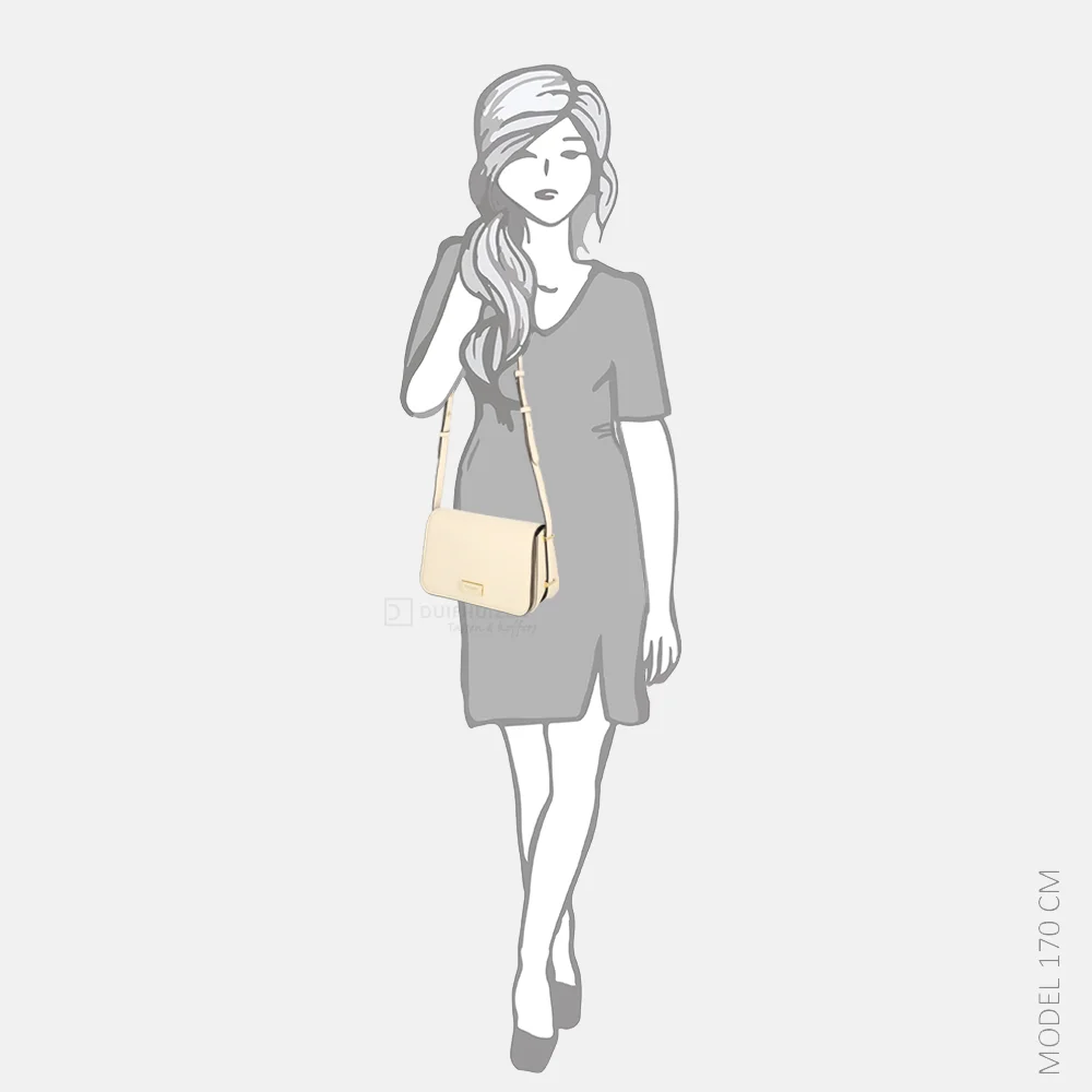 Kate Spade Liv Flap handtas milk glass bij Duifhuizen