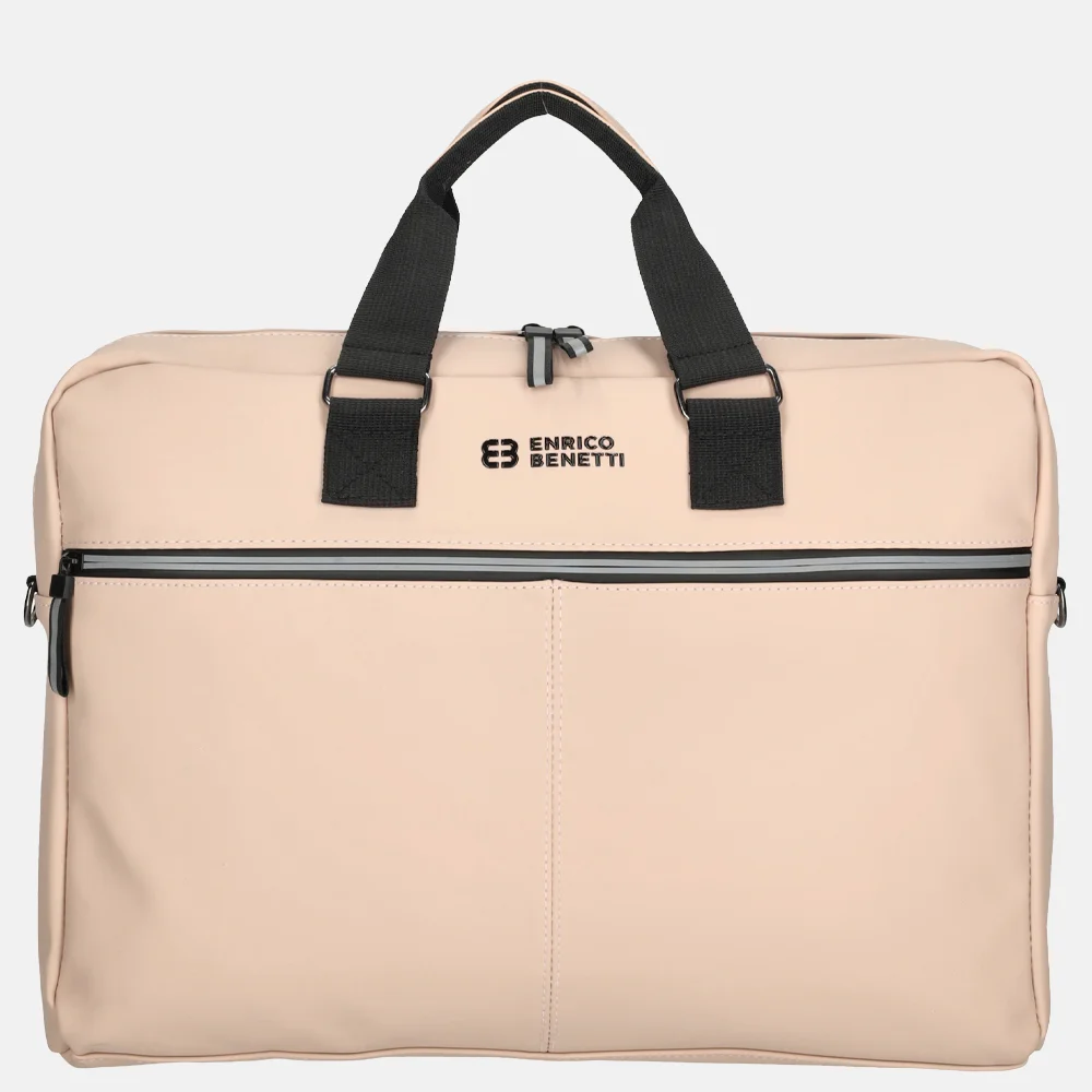 Enrico Benetti Bergen laptoptas 17 inch misty pink bij Duifhuizen