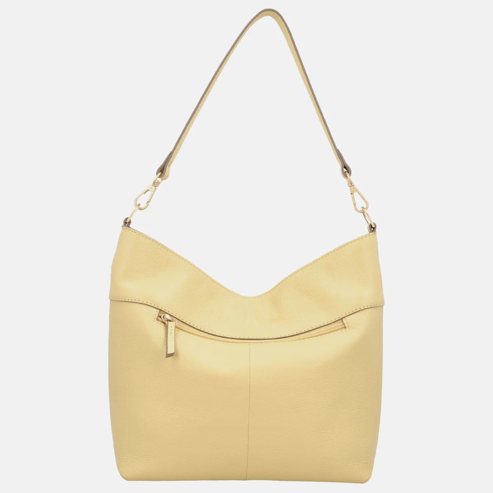 Loulou Essentiels Sabine buideltas sorbet yellow bij Duifhuizen