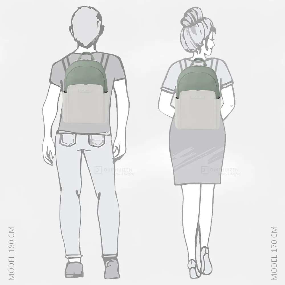 Kapten & Son Aalborg rugzak muted sage bij Duifhuizen