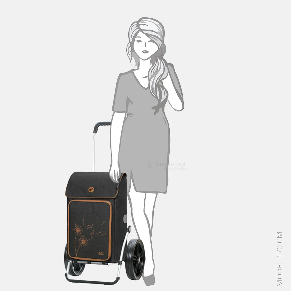 Andersen Royal Shopper Erbo boodschappentrolley black bij Duifhuizen