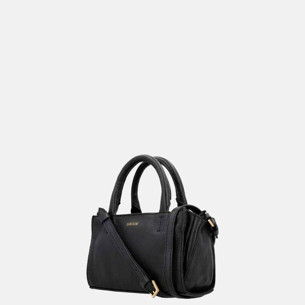 Loulou Essentiels Elise crossbody tas black bij Duifhuizen