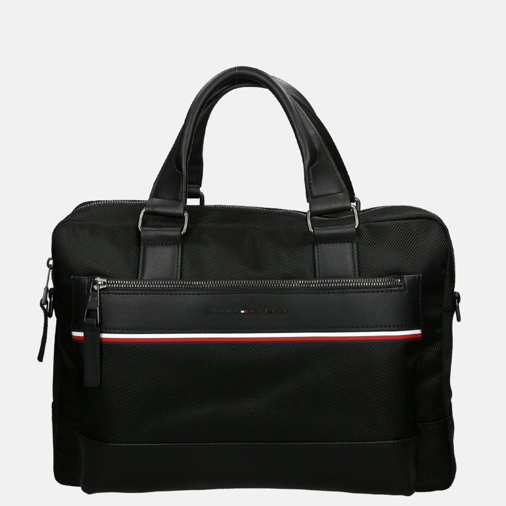 Tommy Hilfiger 1985 laptoptas  black bij Duifhuizen