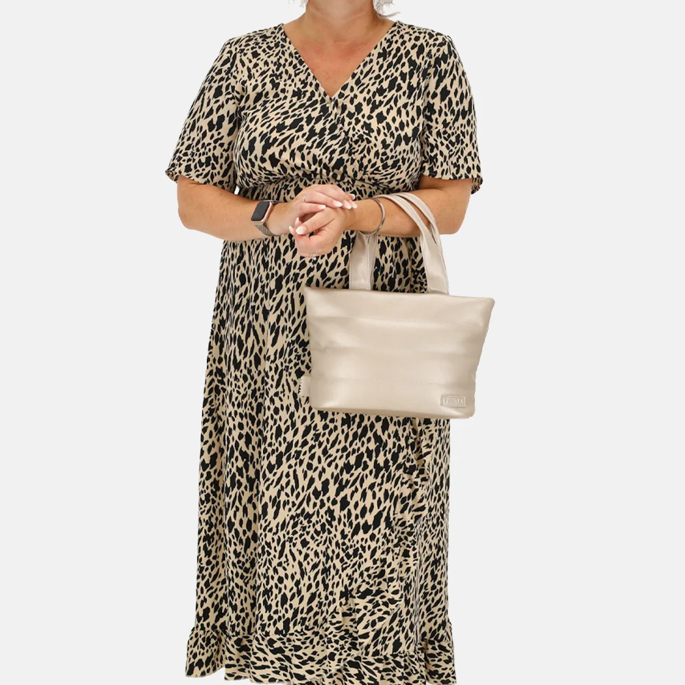 Zebra Trends Evie handtas champagne bij Duifhuizen