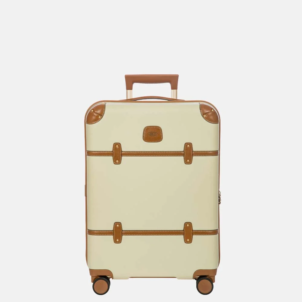 Bric's Bellagio trolley handbagage koffer 55 cm cream bij Duifhuizen