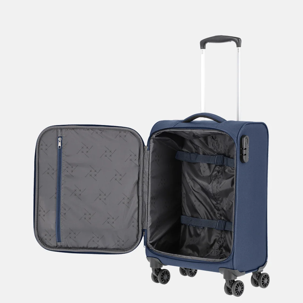 Travelite Cabin handbagage koffer navy bij Duifhuizen