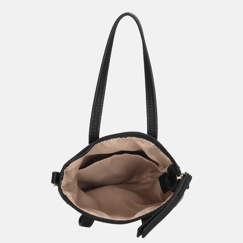 Charm London crossbody tas zwart bij Duifhuizen