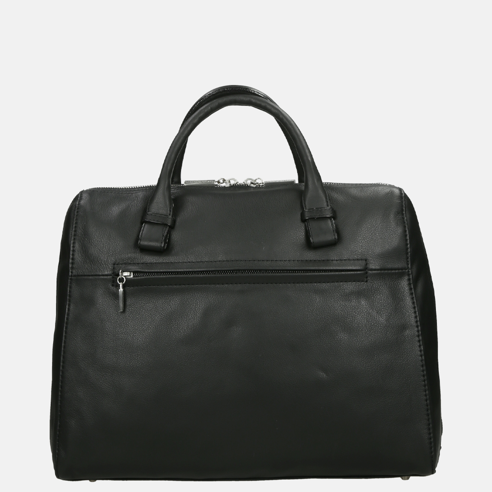 Claudio Ferrici Woven handtas black bij Duifhuizen