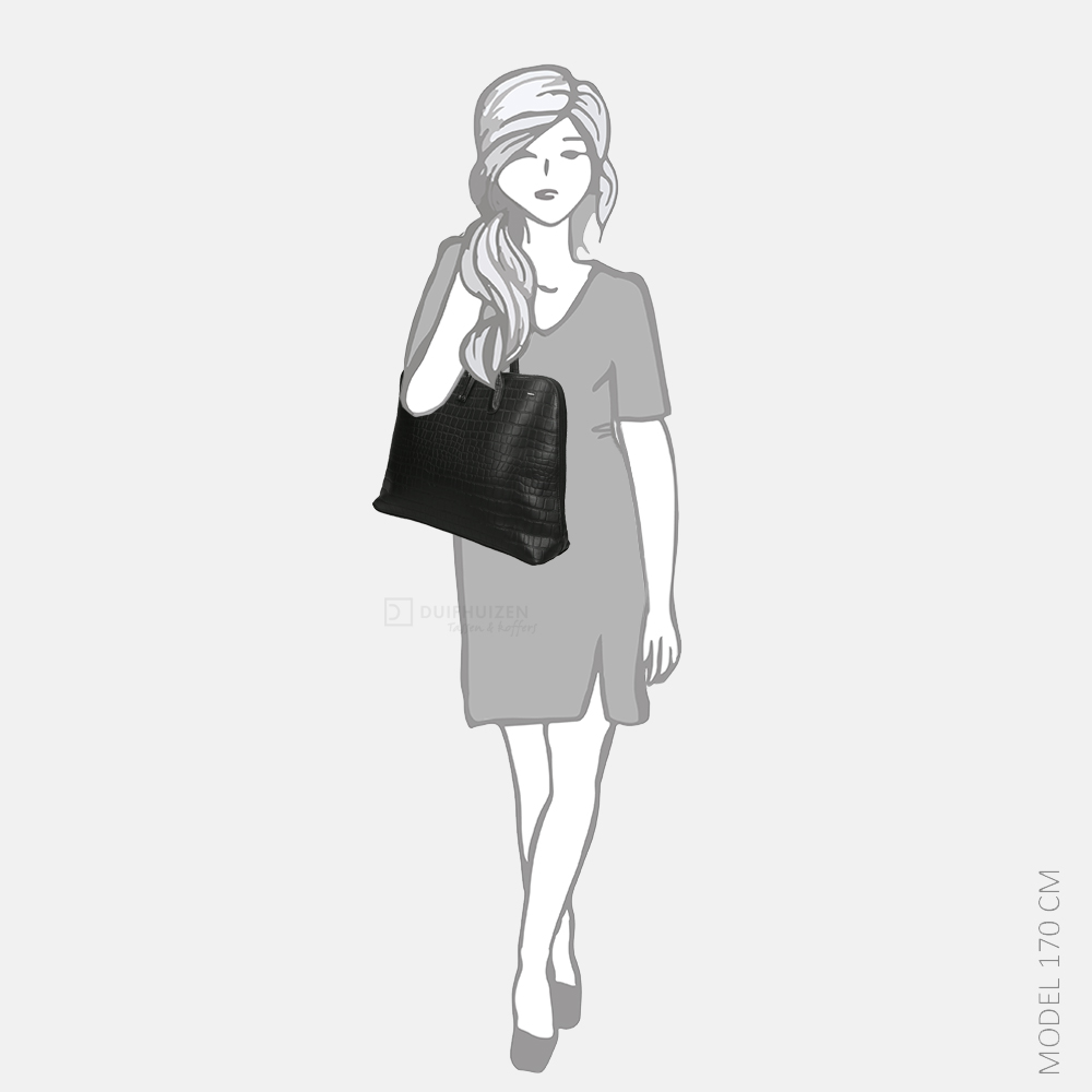 Berba Laguna shopper 15 inch black bij Duifhuizen