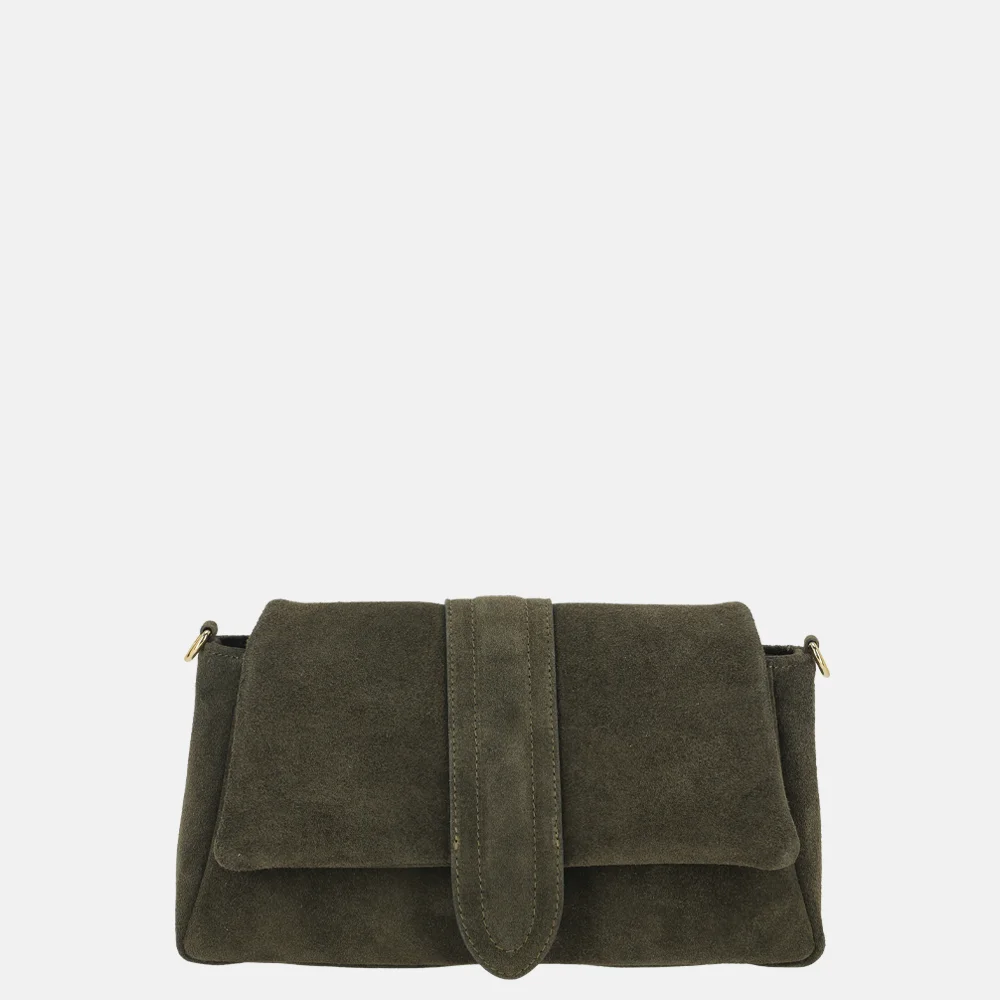 Charm London overslag schoudertas olijfgroen bij Duifhuizen