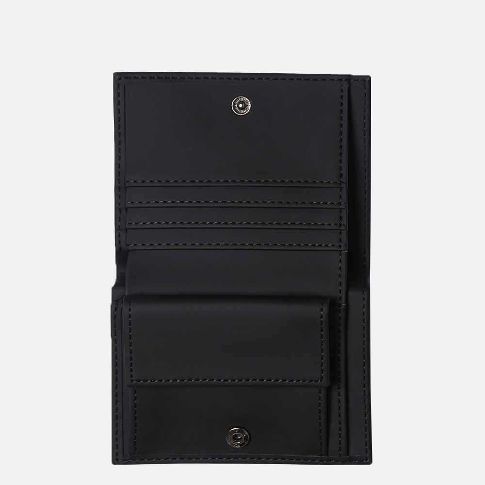 Rains Folded Wallet billfold black bij Duifhuizen