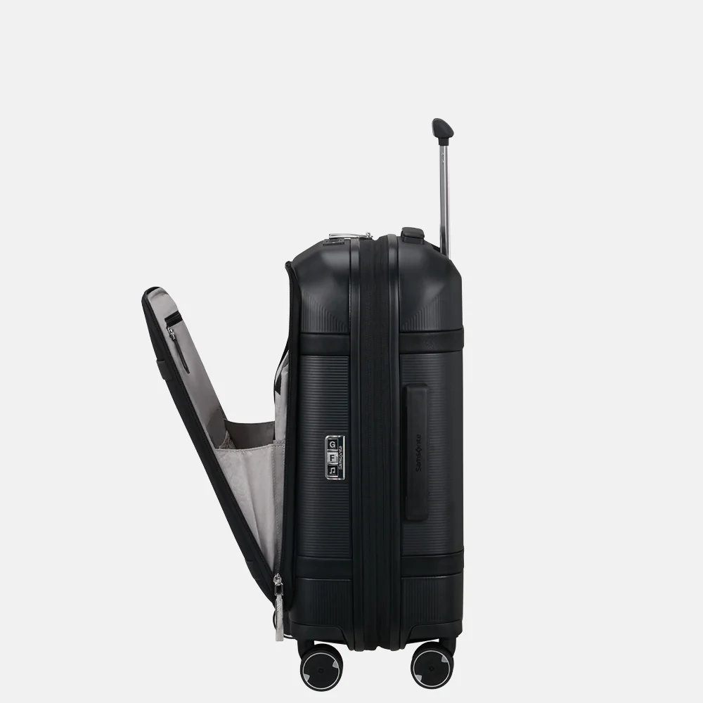 Samsonite Image spinner handbagage koffer expendable 55 cm black bij Duifhuizen