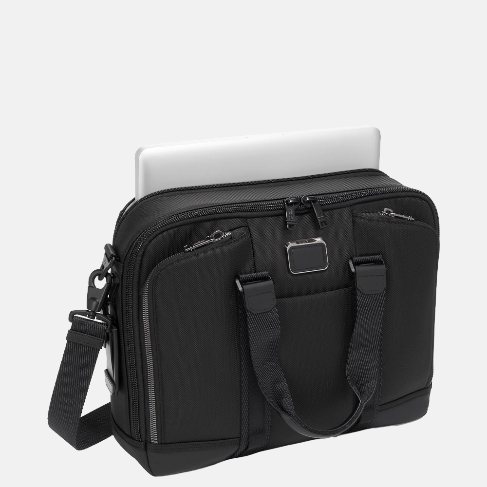 Tumi Albany Alpha Bravo Academy laptoptas black bij Duifhuizen