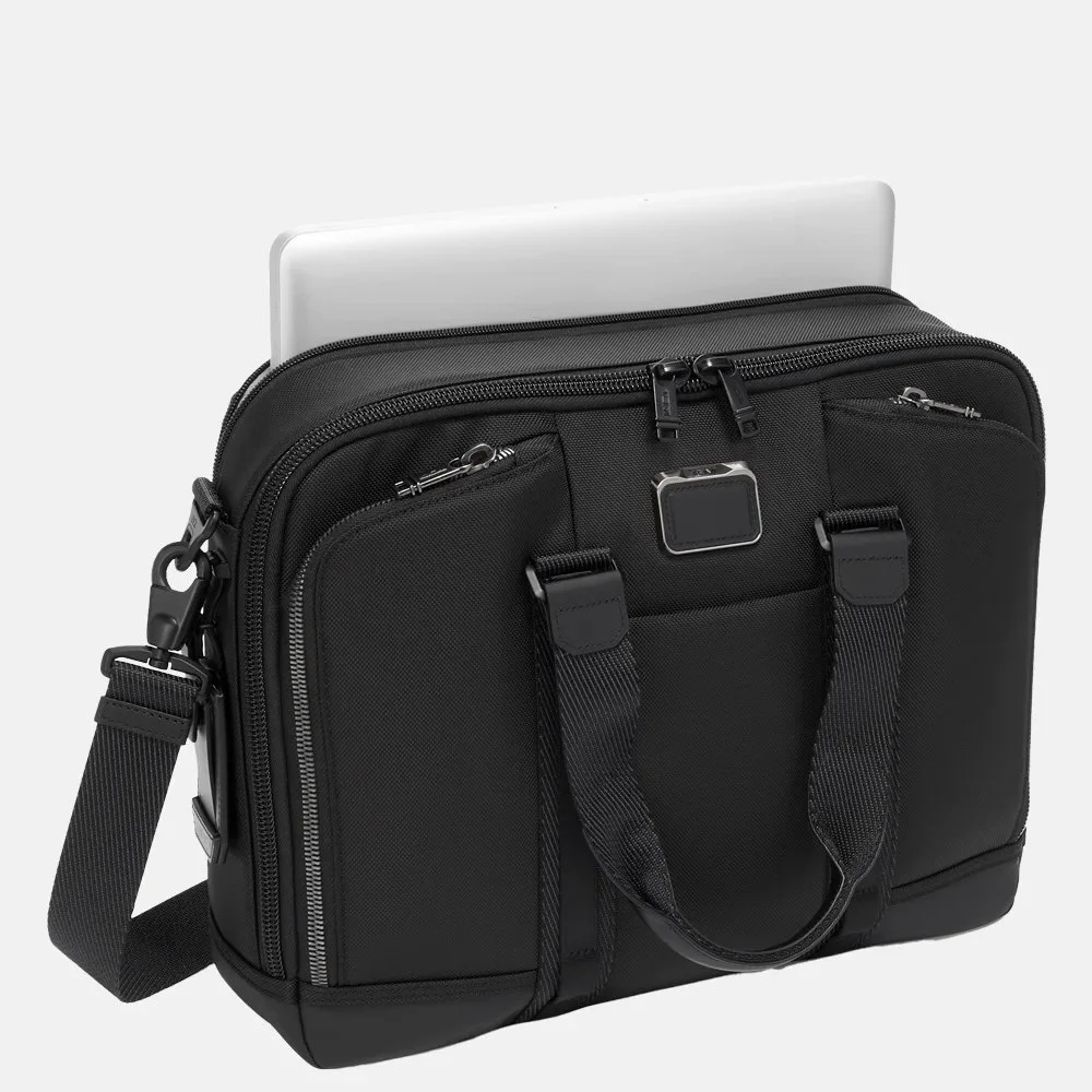 Tumi Albany Alpha Bravo Academy laptoptas black bij Duifhuizen